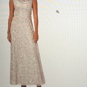 Adrianna Papell Sequin Lace Gown